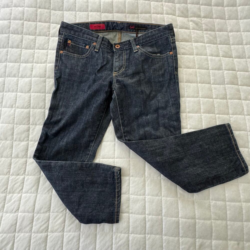 AG Adriano Goldschmied Jeans Womens 27 Dark Wash Low Rise Minimalist Chic